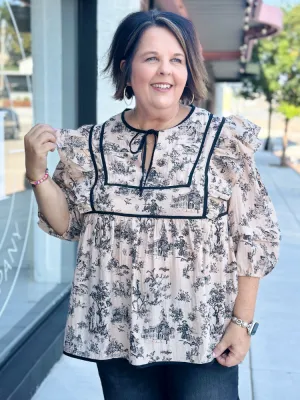 The Gia Top - Taupe Mix